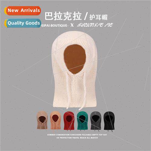 Scarf hat all-in-one balaclava cap warm hat winter ear prote