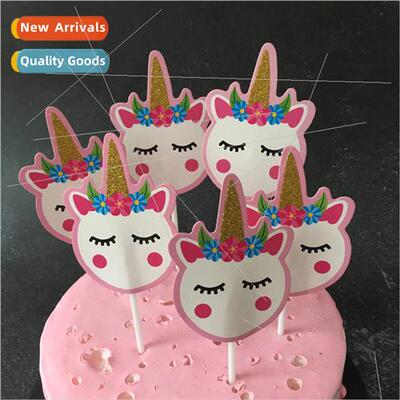 Unicorn cake topper cupcake topper birthday party baking top