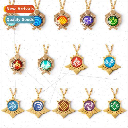 Game around the original God seven elements logo necklace Mo