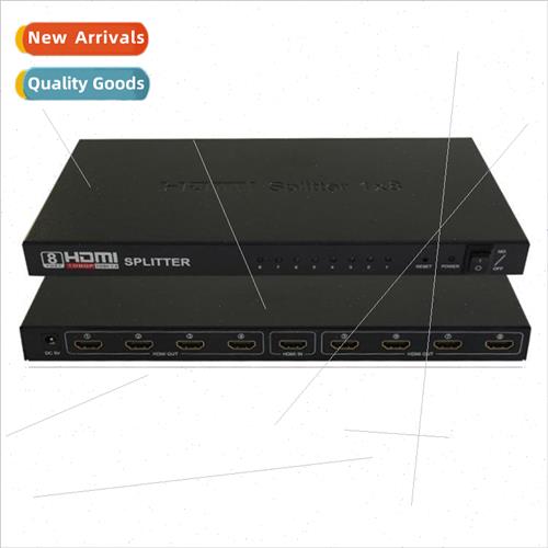 hdmi splitter 1 into 8 out hdtv video display 1 minute 8 spl