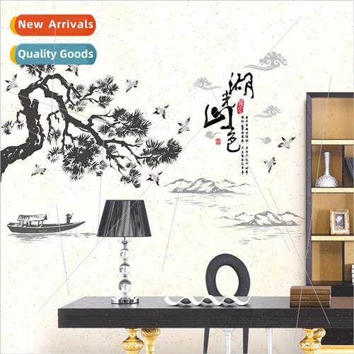 Wall stickers SK9129 lake and mountains landscape painting s