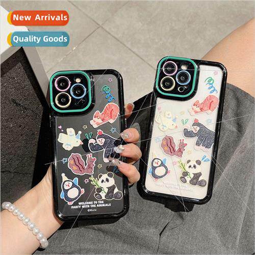 Ins niche cartoon stickers animals 适用 iPhone14ProMax Apple