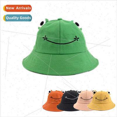 Fishermans cap female new cute cartoon frog basin cap Korean