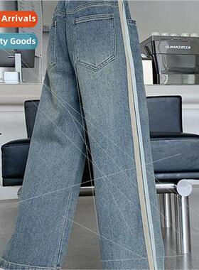 Girls jeans spring and autumn  2023 new girls big girls fall