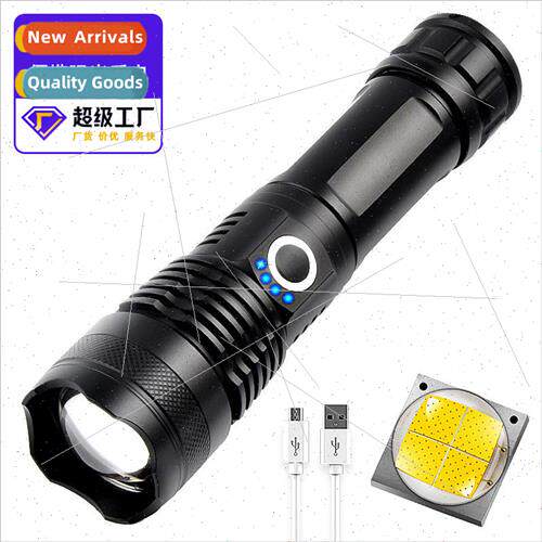 New Telescopic Aluminum Alloy Rechargeable Flashlight XHP50