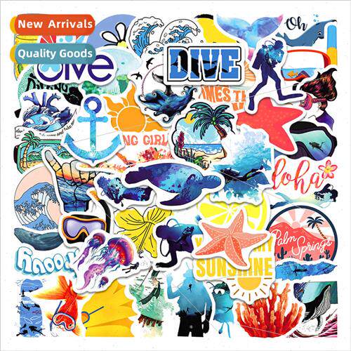 50 summer vsco wind diving graffiti stickers electric car co