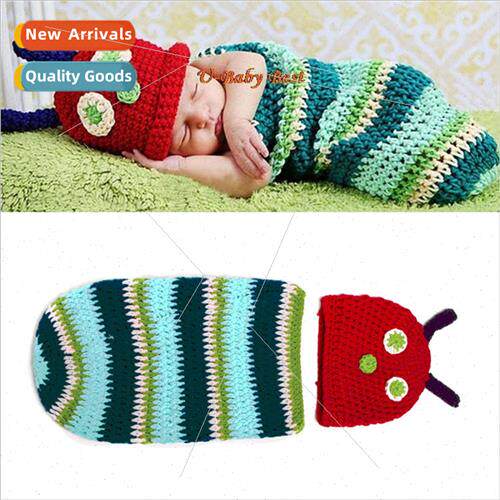 Crochet Hat and Sleeping Bag Cute Baby Baby Caterpillar Hand