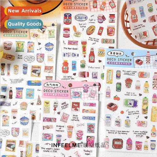 Washi stickers food collector series creative snacks handboo