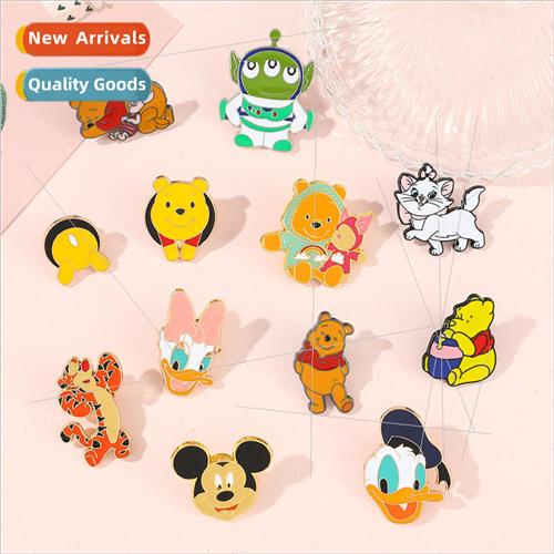 Cartoon Mickey Mouse and Donald Duck enamel pins Winnie the