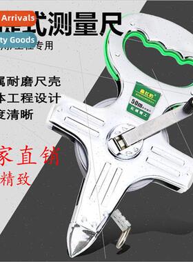 Engineering portable steel frame ruler 30m50m100m hand-crank