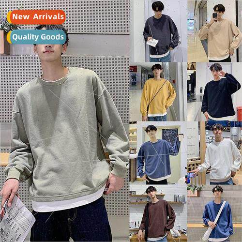 Hong Kong   false two-piece solid color thin section long-sl