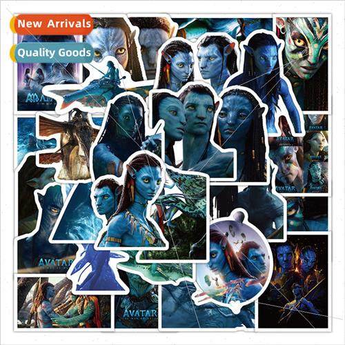 50 new movie avatar stickers decorative luggage laptop skate