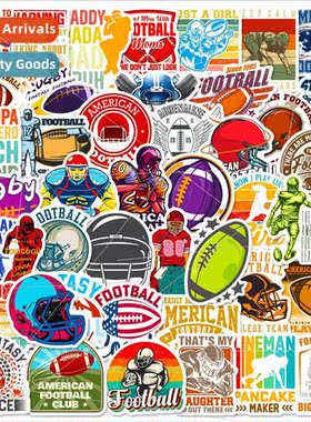 50 Rugby Text Stickers Sports New Rugby Personalized DIY Doo