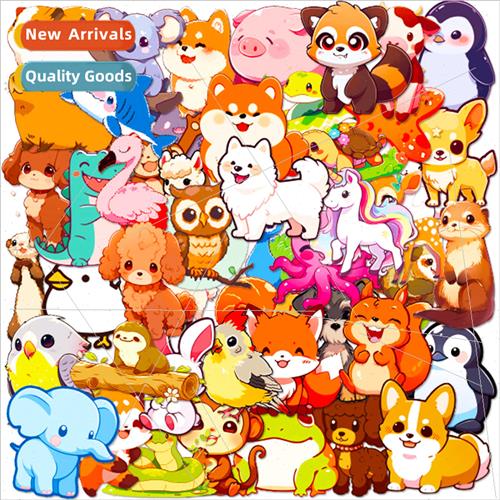 50 mini animal stickers Q  of animal doodle stickers cartoon