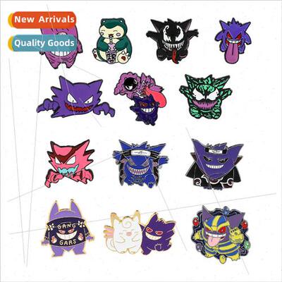 Pokémon metal badge Pokémon Gengi Venom linkage creative m