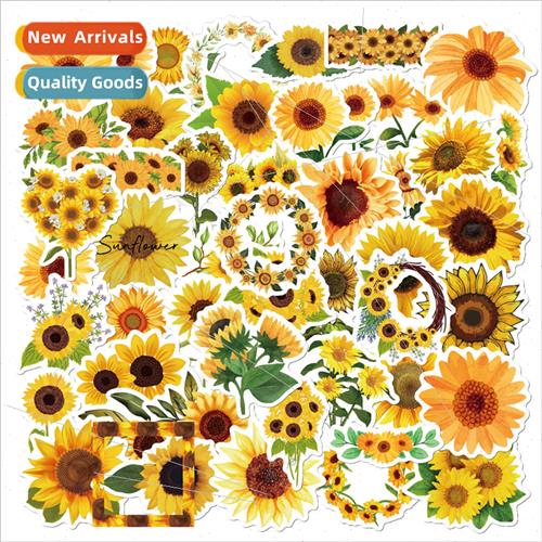Sunflower stickers 50 pcs waterproof doodle diy laptop mug h