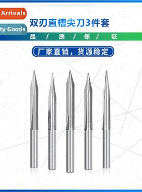 4mm Shank Carbide End Mills Wood Engraving Drill Bits 3pcs 2
