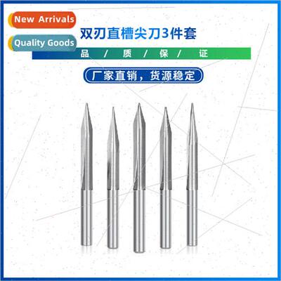 4mm Shank Carbide End Mills Wood Engraving Drill Bits 3pcs 2