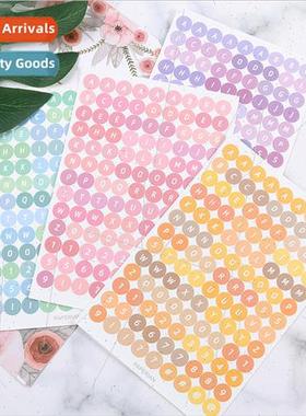 Korea ins 4 pack digital polka dots cute handbook stickers c