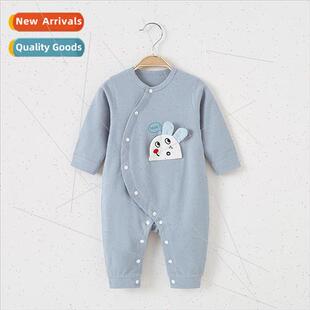 Baby onesie spring and fall cotton long-sleeved newborn clot
