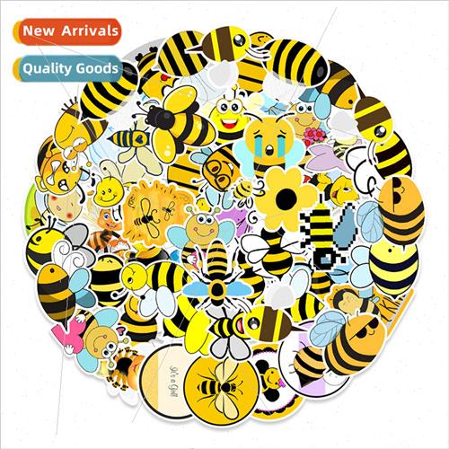 50 Cute Bee Doodle Stickers ggage Skateboard Cell Phone Mug