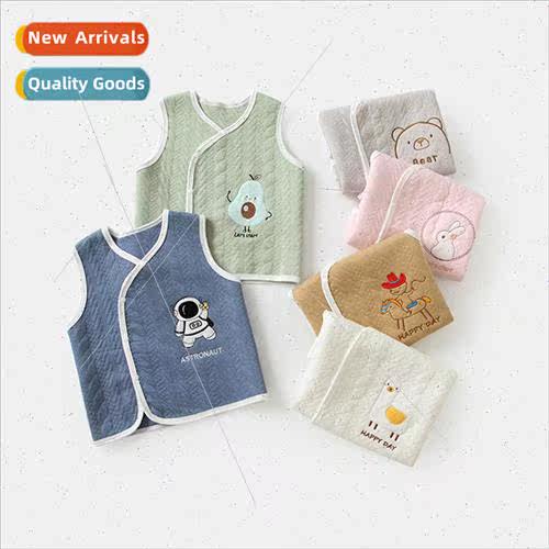 Newborn newborn baby childrens fall and winter warm padded v