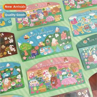 goo card stickers Adorable cartoon diary cute childre outing