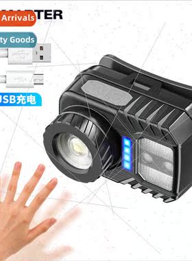 LED Mini Multi-function Waving Sensor Headlamp XPG High Brig