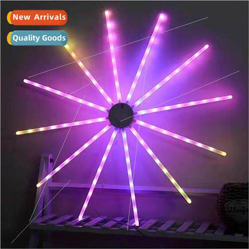 Colorful RGB Decoration Fireworks Sun Fan ghts Meteor Windmi