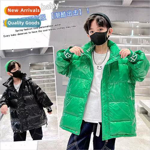 Boys free down jacket 2022 winter new glossy lightweight 适