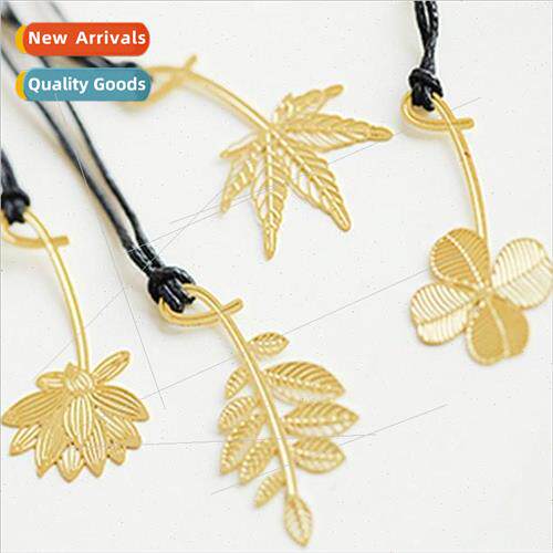 Metal bookmarks beautiful lovely gold-plated hollow book cli