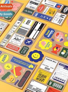 Korea creative label stickers pvc waterproof decorative wate