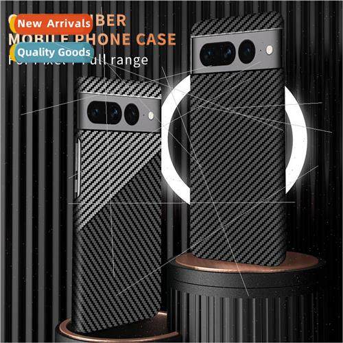 适用 Google Google Pixel7A phone case color blocking carbon