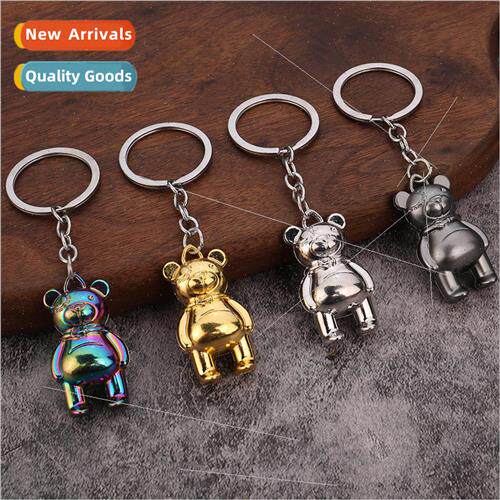 Creative personalized bear doll car keychain men and women g