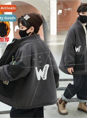Boys jackets fall and winter childrens jacket thickened wint