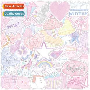 wax stickers can graffiti cartoon pen love small pcs