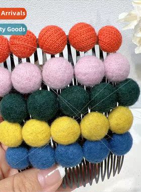 Childrens broken hair organizing artifacts furry round hair