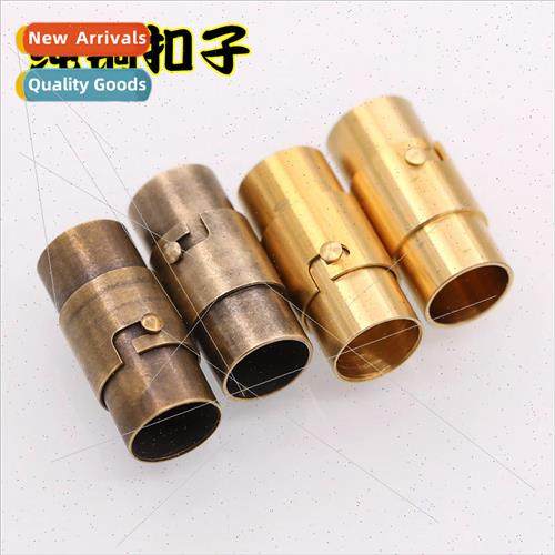 diy handmade material leather rope buckle pure brass 6.0 8.0