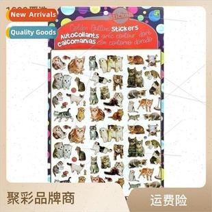 Stamping Laser Cat Dinosaur Stickers Kids Stickers Small Dot