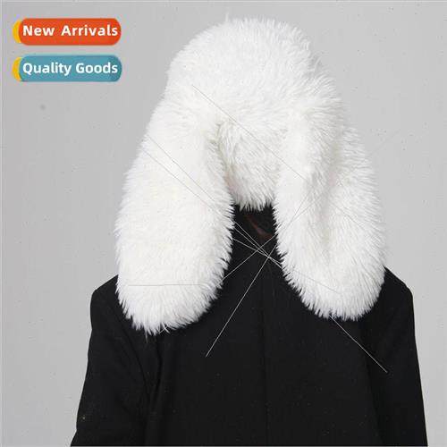 Korean ins niche cute long rabbit ears bun head cap female w