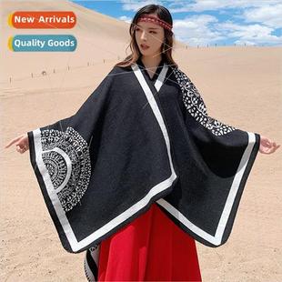 fall faux new winter and female shawl cashmere wind Ethnic