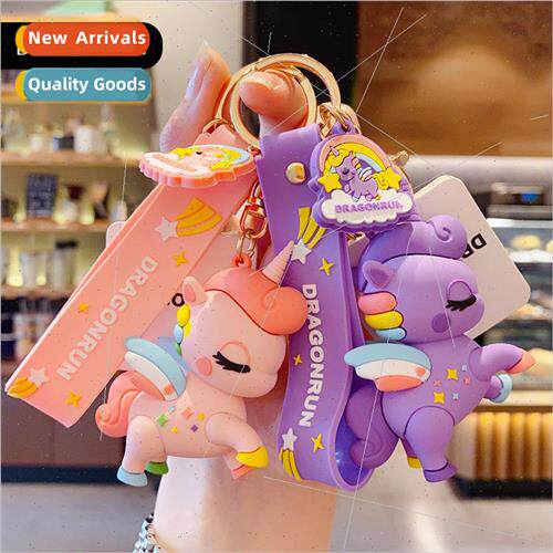 Cartoon horse chi unicorn keychain cute cute doll key chain
