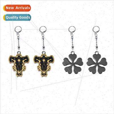 Anime  Black Clover Black Storm Bull Magic Knights logo earr