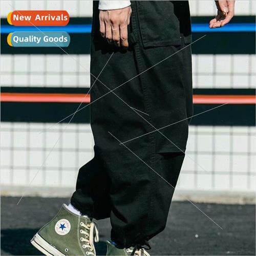 Large size work pants mens loose casual nine-minute pants Ko