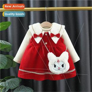 2782 girls winter padded skirt 2023 new 适用eign childrens d