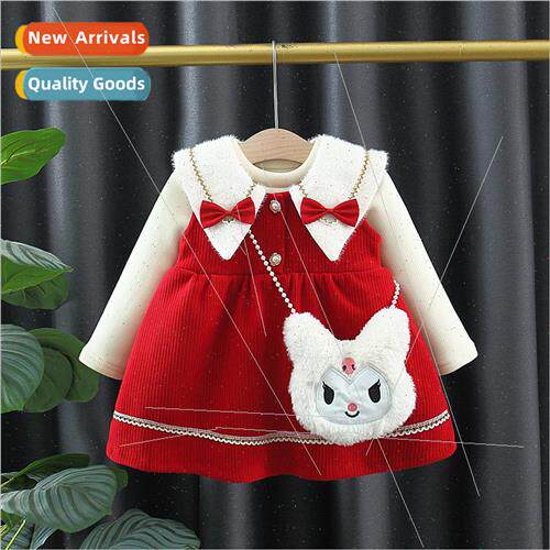2782 girls winter padded skirt 2023 new 适用eign childrens d