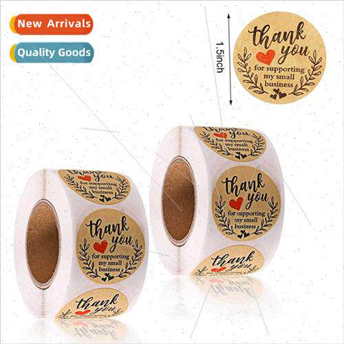 1.5 inch diy kraft thank you my small business envelope gift