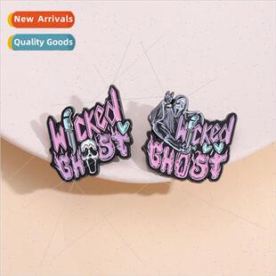 Spice Girls Skull Letter Brooch Creative English Phrase Meta