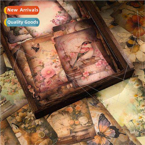 适用get the flower valley handbook material paper retro -adh