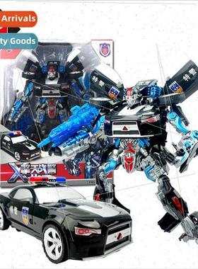 Trans适用mers toys oversized police car wasp sound and light